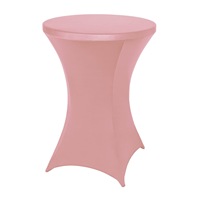 Couverture de table en Spandex blanc moderne faite à la main pour un usage domestique tissu de mariage de Cocktail coloré personnalisé pour les événements