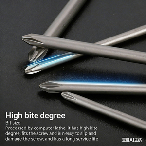 ดอกสว่านไฟฟ้าหัวดาวเหล็ก S2 หัวไขควงรูปดาวหกเหลี่ยมเคลือบสังกะสี สำหรับเจาะโลหะ - Product Image 3
