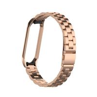Acier inoxydable sangle de poignet pour xiaomi mi band 5 4 en métal bande de montre bracelet intelligent miband 3 ceinture remplaçable bracelets de montre km 4