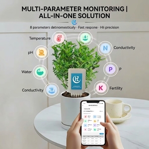 Testeur de sol Bluetooth 8 en 1, agriculture intelligente, mesure de la fertilité NPK PH <span class=keywords><strong>EC</strong></span>, température, humidité, avec contrôle par application mobile - Product Image 5