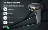 Lecteur de codes-barres sans fil Netum M8, lecteur de codes-barres laser 1D 2D QR, scanner de codes-barres portable