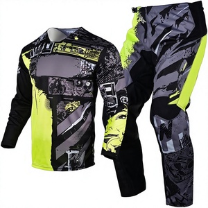 Ensemble de motocross pour adultes unisexe, dernier design, imprimé sur mesure, respirant, séchage rapide, tissu 100% polyester, logo personnalisé, en vente - Product Image 2