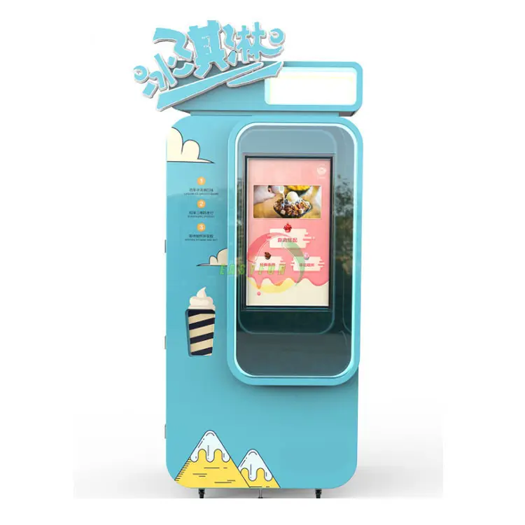 Автоматический торговый автомат для мороженого с монетами