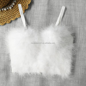 Conjunto <span class=keywords><strong>De</strong></span> lencería para Mujer, camisola <span class=keywords><strong>De</strong></span> plumas, ropa exterior, <span class=keywords><strong>Top</strong></span> corto <span class=keywords><strong>De</strong></span> Manga Corta, corsé <span class=keywords><strong>De</strong></span> Color sólido, 2021 - Product Image 4