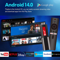 Mini TV Stick Inteligente TV98 Personalizado OEM, Allwinner H618 Quad Core, WiFi 2.4/5G, BT5.0, 2GB 16GB, Android 14.0, ATV 8K