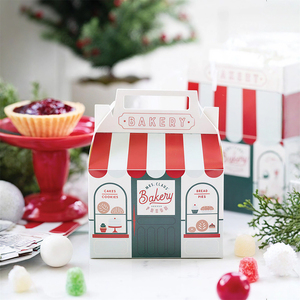 Caja de Papel para Panadería con Diseño Personalizado, Caja de Cartón para Llevar Comida, para Pastelería y Tienda de Postres - Product Image 2