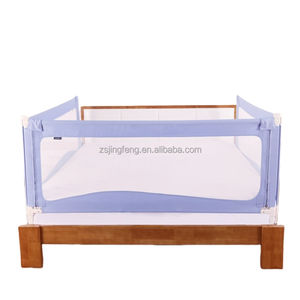 3 Packs de Barrière de Sécurité pour <span class=keywords><strong>Lit</strong></span> Bébé avec Système de Levage Vertical et Pieds Réglables en 3 Positions pour Lits Full/Queen/King - Product Image 2