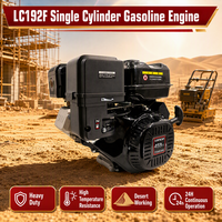 Moteur à essence robuste LC192F, résistant aux hautes températures, idéal pour le travail en milieu désertique, pour compacteur de plaques et pompe à eau, fonctionnement 24h/24