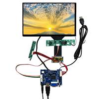 Pantalla LCD para Exteriores, Táctil Capacitiva de 10.1 Pulgadas, 1280x800, 1000 Nits de Brillo, Panel LCD para Exteriores con Placa de Control H/D VGA AV