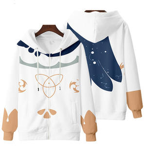 Felpa con cappuccio stampata 3D con cerniera Fitspi felpa uomo personalizzata di alta qualità <span class=keywords><strong>Streetwear</strong></span> felpa con cappuccio in bianco <span class=keywords><strong>Online</strong></span> - Product Image 5