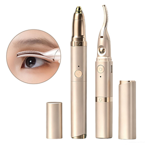 Tondeuse électrique double tête 2 en 1 <span class=keywords><strong>pour</strong></span> sourcils et recourbe-<span class=keywords><strong>cils</strong></span>, tondeuse à poils du visage, <span class=keywords><strong>rasoir</strong></span> électrique indolore <span class=keywords><strong>pour</strong></span> sourcils - Product Image 1