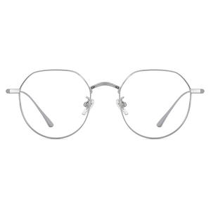 Montures de lunettes ovales en titane pur Danyang pour femmes 5528, légères, monture complète, verres en plastique, lunettes optiques - Product Image 1