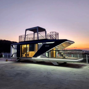 Nuevo tipo de construcción de estructura de acero, casa contenedora de cápsula espacial prefabricada portátil para uso en oficina o centro comercial - Product Image 3