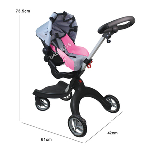 Cochecito <span class=keywords><strong>de</strong></span> bebé <span class=keywords><strong>de</strong></span> <span class=keywords><strong>rotación</strong></span> ajustable, carrito <span class=keywords><strong>de</strong></span> muñeca <span class=keywords><strong>de</strong></span> juguete <span class=keywords><strong>de</strong></span> paisaje alto, cochecito <span class=keywords><strong>de</strong></span> bebé - Product Image 6