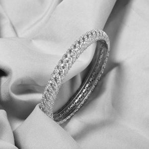 Brazalete Uwin <span class=keywords><strong>de</strong></span> Lujo con Incrustaciones <span class=keywords><strong>de</strong></span> Diamantes Delicados y Circonitas Cúbicas, Diseño Trenzado, Rayas Diagonales, Apilable, Brillante, para Mujer - Product Image 3