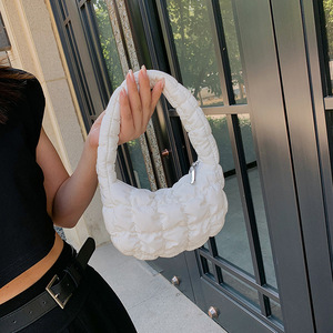 2025 nouveau Mini dames bouffant maquillage sacs à main à la mode plissé sous les bras dames petit fourre-tout sac à main - Product Image 3