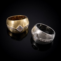 Grandes bagues en zircon cubique pour femmes, Texture tendance, finition satinée, bijoux, accessoires, grand doigt, 008510