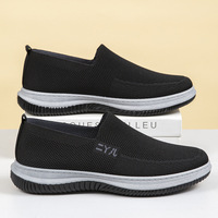 Chaussures de marche respirantes pour hommes à tige tricotée, style mocassins d'été, à prix abordable