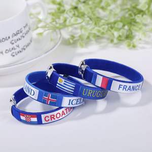 Pulsera Deportiva Bordada <span class=keywords><strong>de</strong></span> <span class=keywords><strong>España</strong></span> para Fiestas y Festivales 2026, Regalos para Fiestas, Pulsera con Bandera, Pulsera para Fanáticos - Product Image 3