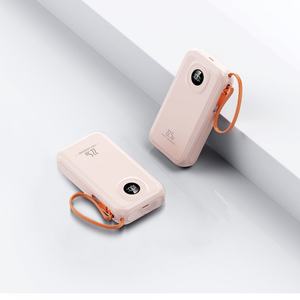 Batteries externes personnalisées avec logo, 10000 mAh, 20000 mAh, câble intégré, charge rapide PD 20W, affichage numérique, pour l'extérieur, la maison et les voyages - Product Image 1