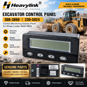 Panneau de commande d'excavatrice Heavylink 308-3869 239-5024 pour chargeuse sur pneus Cat 950H 980H, écran d'affichage - Product Image 1