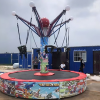 Trampoline à bungee rotatif d'extérieur pour les carnavals des enfants, manège à bungee électrique