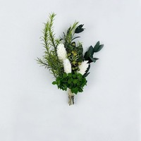 AX-049 Bouquet Créatif Vert Petit Corsage Fleurs Éternelles Transfrontalières pour E-commerce Souvenir Fleurs d'Ange Fête des Mères Noël