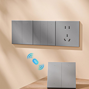 Smart <b>Switch</b> <b>Wireless</b> WiFi <b>Control</b> Panel Dual <b>Control</b> App <b>Control</b> Flame Retardant PC Universal Use Tuya Smart - Product Image 2
