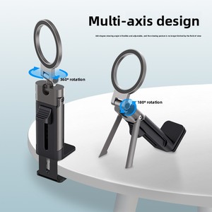 Nuevo Soporte Magnético Multifuncional para Teléfono Móvil con Rotación de 360 Grados y Estabilización para Cocina, Escritorio y Portátil - Product Image 4