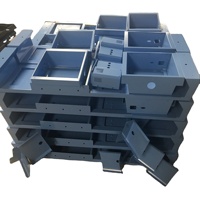 Armoire de rangement en acier inoxydable épaissi sur mesure, traitement de surface chromé/peinture en poudre pour usage industriel, fabriqué en Chine