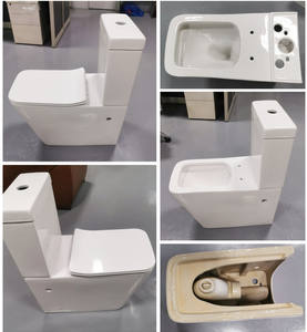 WC in Ceramica a Due Pezzi con Scarico a Pavimento, Stile Occidentale, Dimensioni <span class=keywords><strong>Standard</strong></span>, Prodotto a Chaozhou - Product Image 2