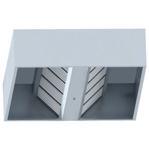 EURAST Modelo 31101CDR Ventilador de motor remoto 5 + 5 Filtros de aspas 2500x1500x500mm Campana extractora central - Product Image 1