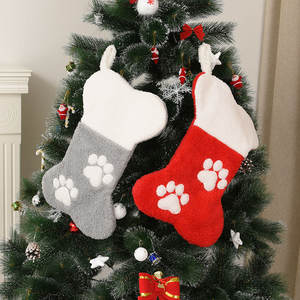 Calcetines Navideños Rojos y Verdes, Bolsas de Regalo, Bolsillos para Mascotas, Adornos Colgantes para Árbol, Decoraciones Navideñas - Product Image 2