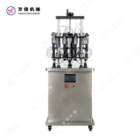 Machine semi-automatique de remplissage de bouteilles de liquide de parfum d'eau de Cologne pneumatique