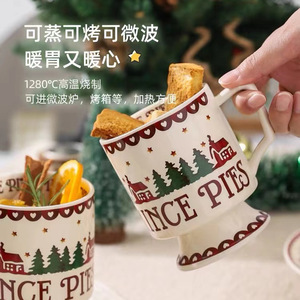 Kerst Mokken Keramische Schattige Koffiemok Unieke Vakantie Mok Met Handvat Warme Cacao Beker Perfect Voor Thee & Koffie Liefhebbers, Geschenken - Product Image 5