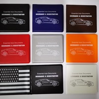 Organisateur de documents de voiture, porte-cartes d'identité, porte-cartes d'immatriculation et d'assurance en plastique