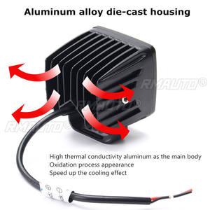 Barre LED 5D 4 pouces 12V 8000K, projecteur combiné spot et flood, pour camion, voiture, SUV, 4x4, bateau, VTT, phares LED - Product Image 4