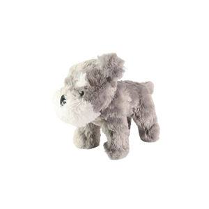 Peluche de Perro Gris de Lujo de 10 Pulgadas, Súper Suave, Relleno de Algodón PP y Poliéster, Impresión Digital de Cumpleaños, NYFY-1245, Envío Gratis - Product Image 1