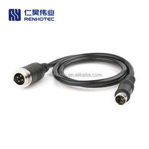 Adaptador macho de 4 pines a macho, GX12 M12 a Mini Din, Cable macho a macho, 1M