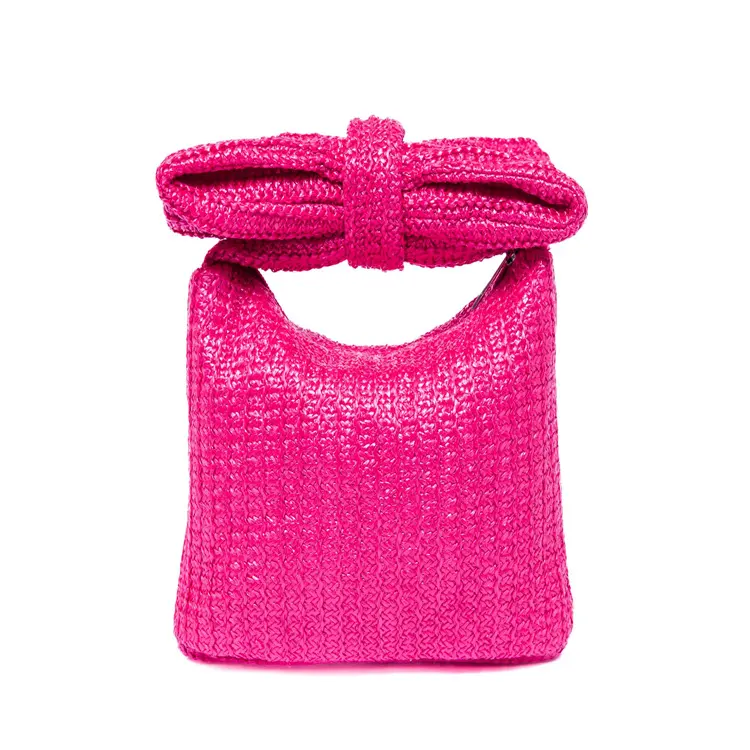 Customized New Style Summer Beach Straw Bag Lady Single Shoulder Crossbody Small HandBag