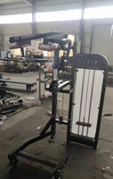 Appareil de musculation commercial SK Fitness pour exercices de mollets, équipement de musculation en acier réglable avec pile de poids de 70 kg