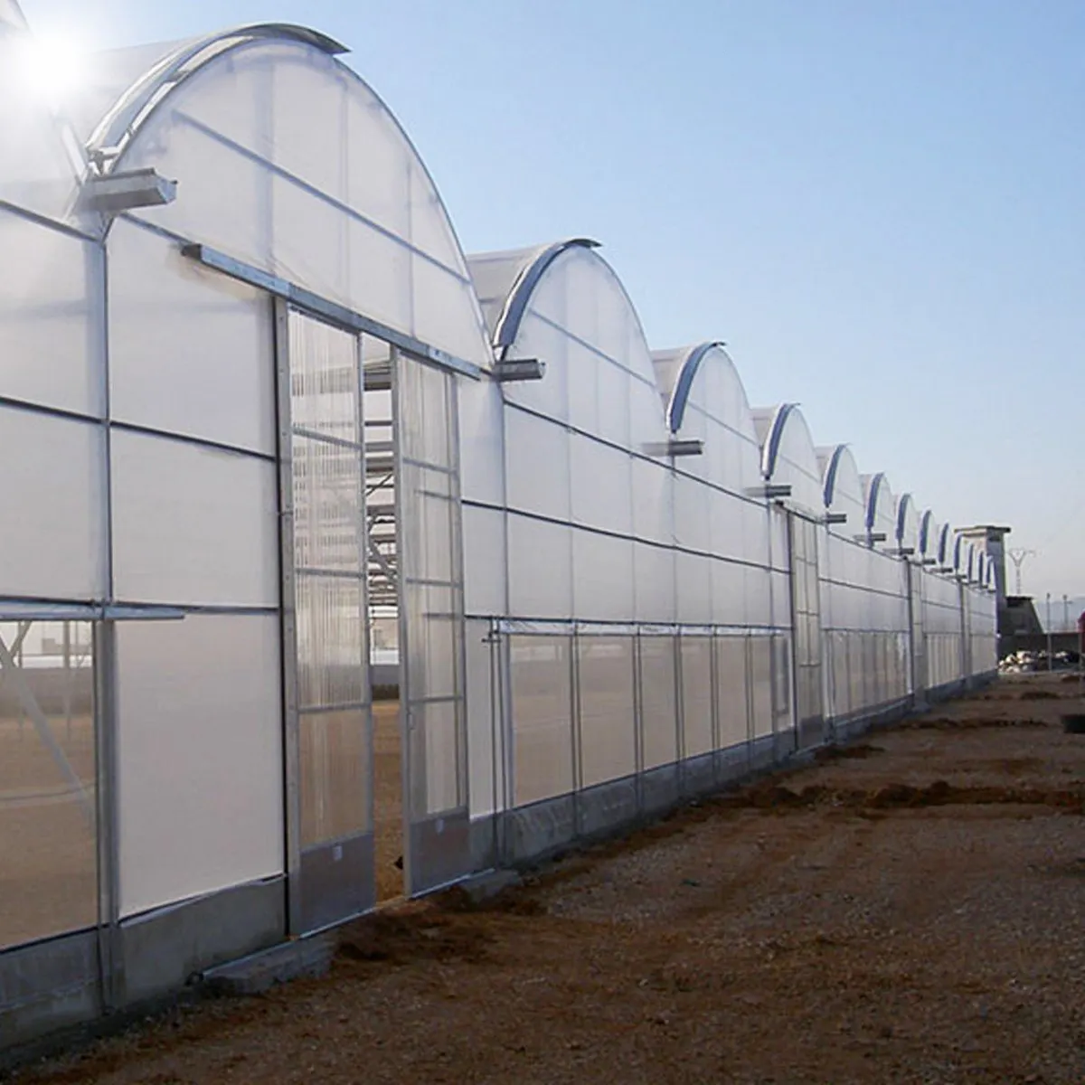 Agriculture Greenhouse Frame Multispan Vegetables Growing Tunnel Multi Span Film Greenhouse