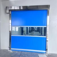 Porte à enroulement rapide automatique en PVC moderne, imperméable, souple, anti-poussière, pour atelier industriel, usine alimentaire