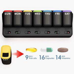 กล่องเก็บยาพลาสติกแบบพกพาขนาดเล็ก 7 วัน 7 ช่อง - Product Image 4