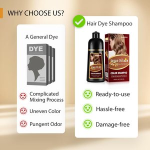 Argan Oil <strong>Blonde</strong> Brown <strong>Hair</strong> <strong>Dye</strong> Shampoo 3 in 1 <strong>Hair</strong> <strong>Dye</strong> <strong>for</strong> <strong>for</strong> Gray <strong>Hair</strong> <strong>for</strong> Women &amp; <strong>Men</strong> - Product Image 5