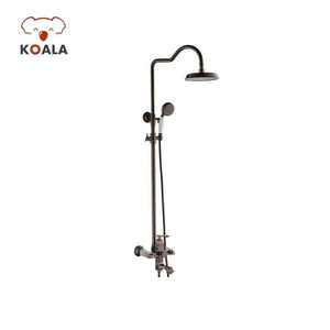 Viereckiger chromer goldener Öl-Rubber verdeckter Regenduschartikel - Product Image 1