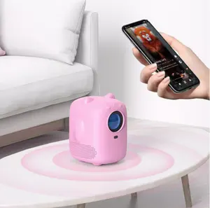 4K projektör Mini Wifi Android projektör Full HD 1080P LED Video sinema ev projektörler Mini projektör için