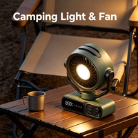 Nuevo Ventilador Portátil de 20000mAh para Camping y Escritorio, Recargable, con Control Remoto, Sin Aspas, 43 Horas de Funcionamiento, Banco de Energía, Luz Nocturna