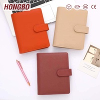 Agenda/Planificateur Hongbo A6 en cuir Saffiano noir/or à 26 couleurs, grand format, avec feuille volante, disponible en cadeau – Meilleures ventes