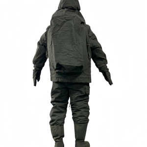 بدلة إطفاء خضراء قصيرة الأمد، مقاومة للهب ودرجات الحرارة العالية، مصنوعة من ملابس مضادة للحريق - Product Image 3